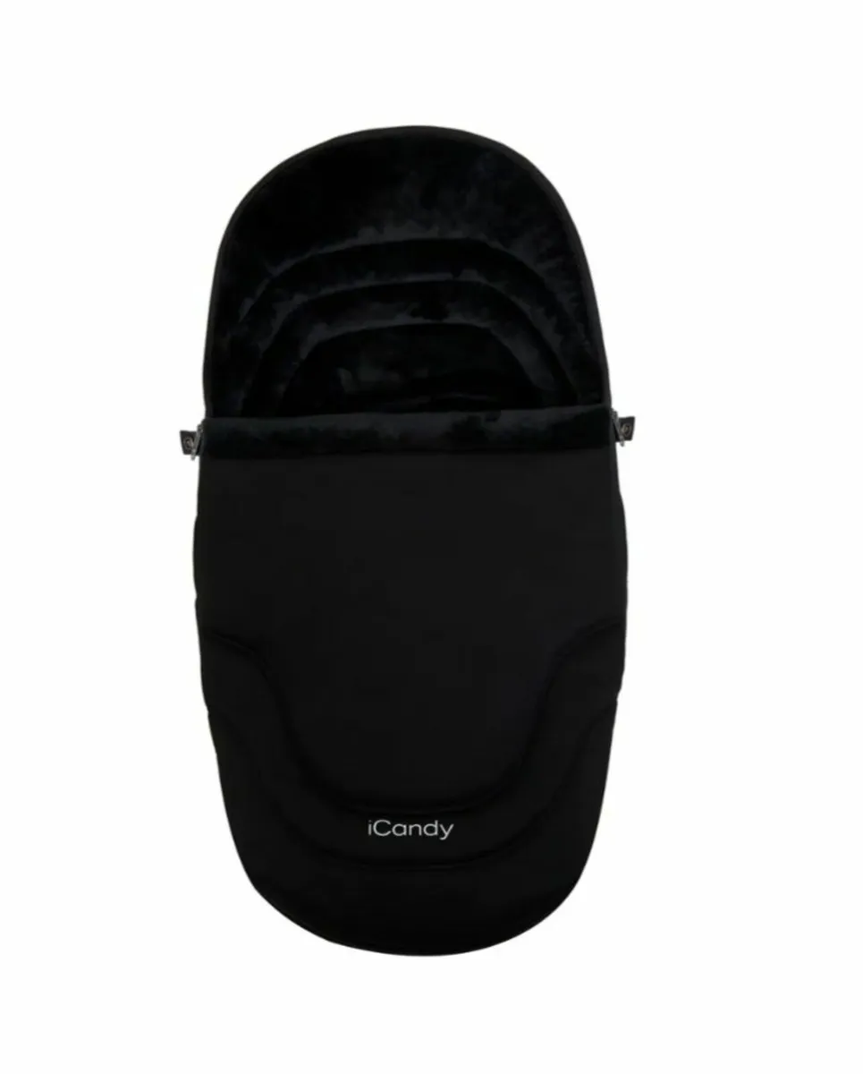 Icandy orange footmuff new black - Image 1