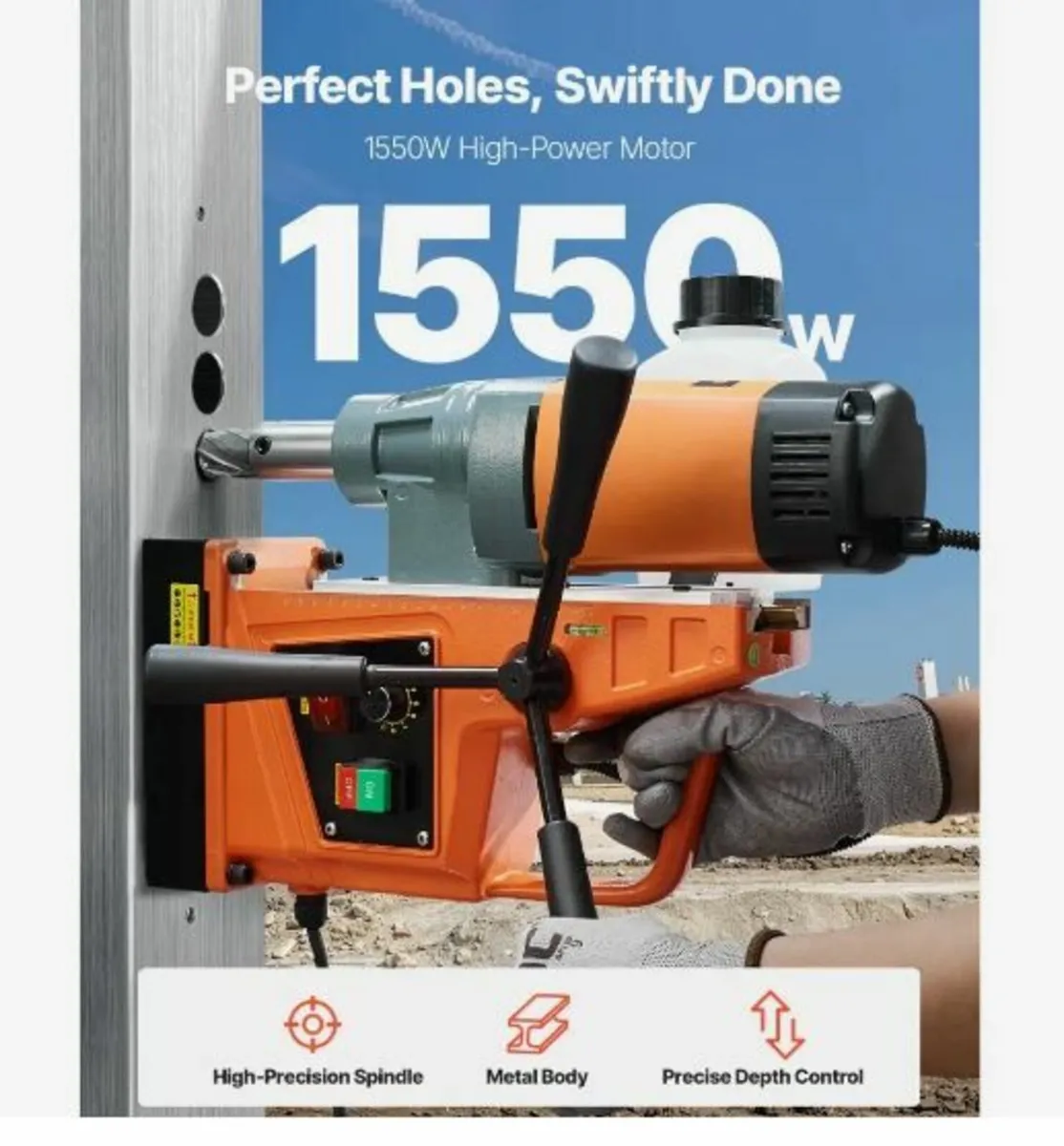 Magnetic Drill, 1550W - Image 2