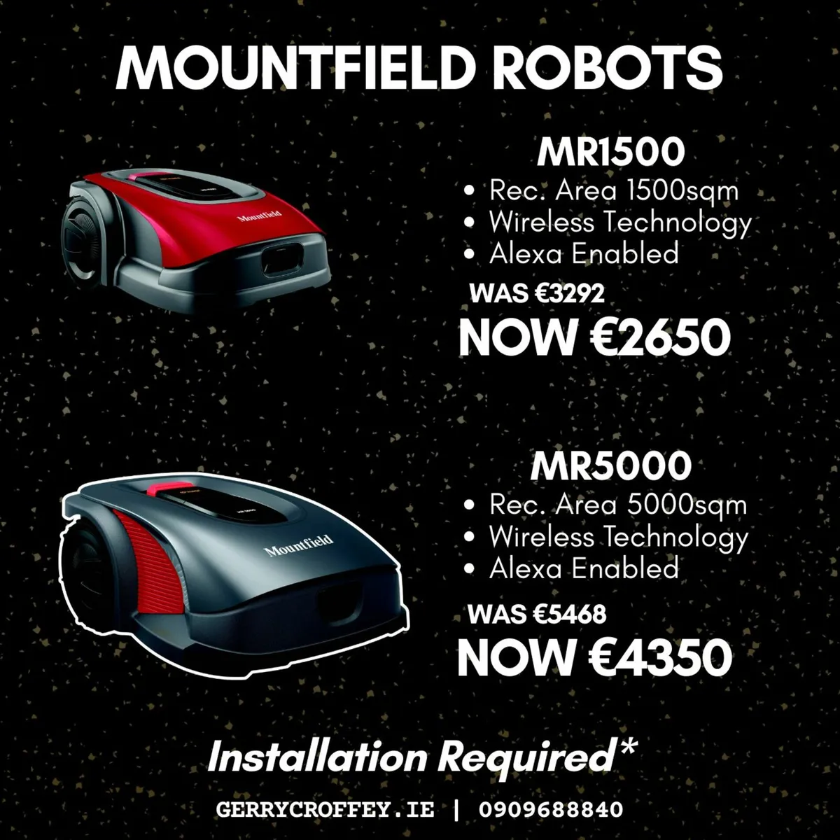 Mountfield Wireless Robotic Mowers ~ Black Friday - Image 1