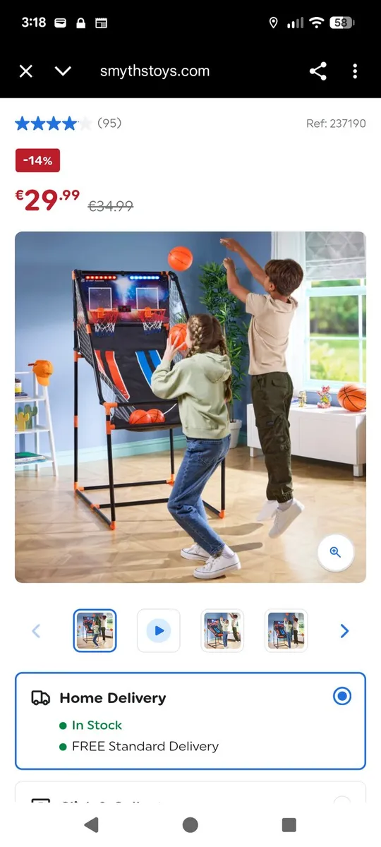 Double Shot Basketball Electronic Arcade Game - Image 1