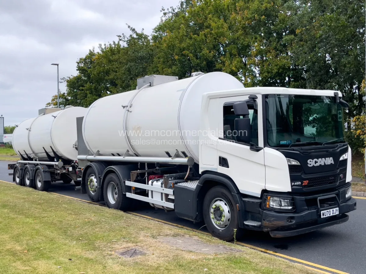 2021 (70) SCANIA P450 XT CROSSLAND DRAWBAR TANKER - Image 1