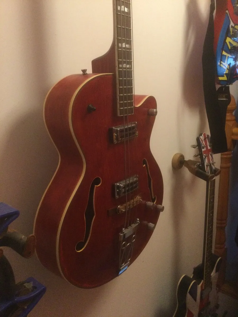 Custom built semi acoustic Big Body Bass - Image 2