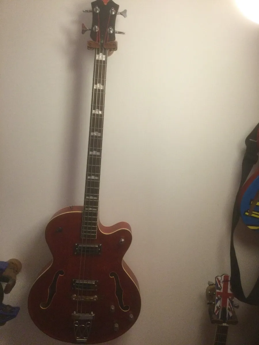 Custom built semi acoustic Big Body Bass - Image 3