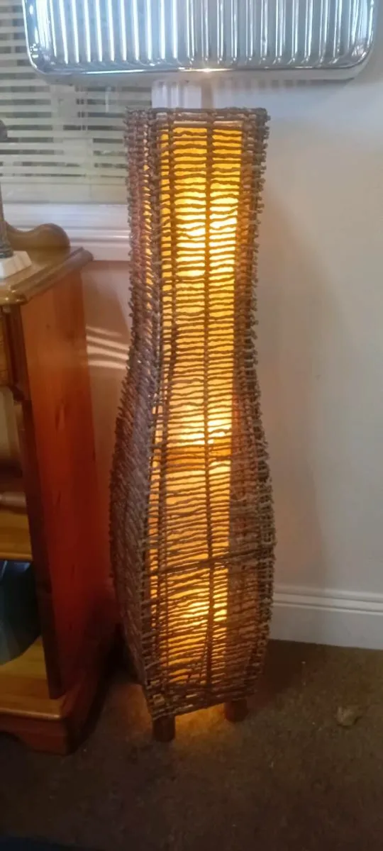 Vintage Woven Floor Lamp