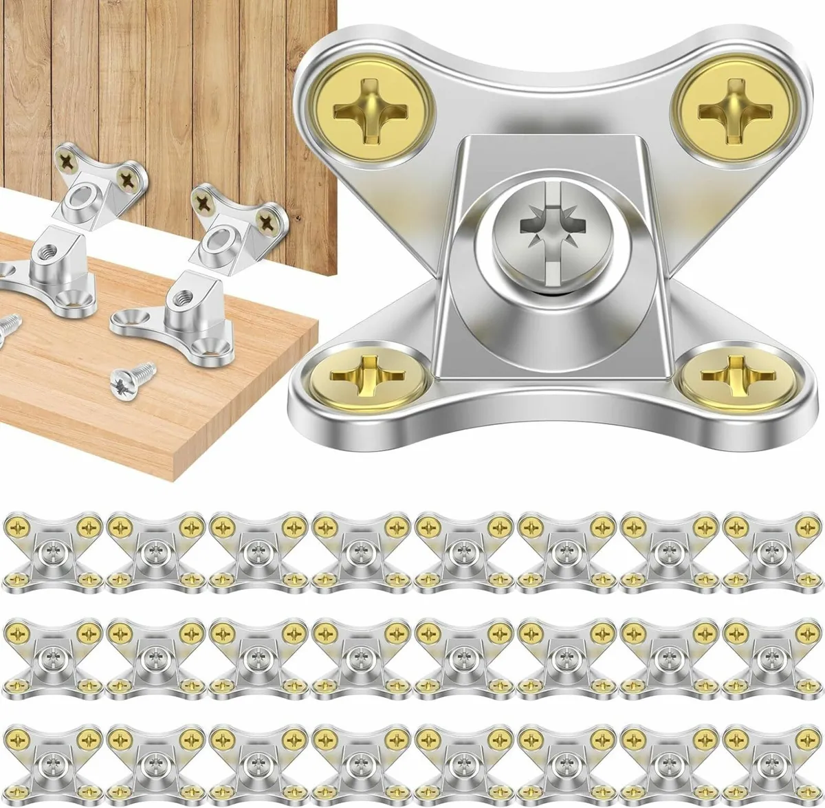 24Pack Butterfly Corner Bracket Detachable Corner - Image 2