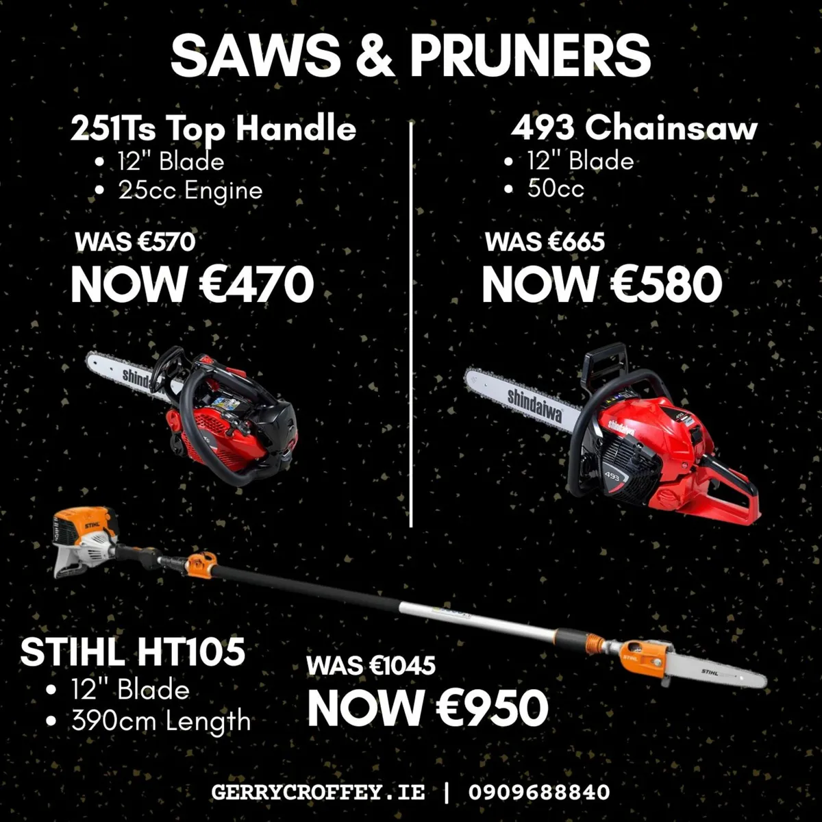 Stihl Telescopic Pole Pruner & Shindaiwa Chainsaws - Image 2