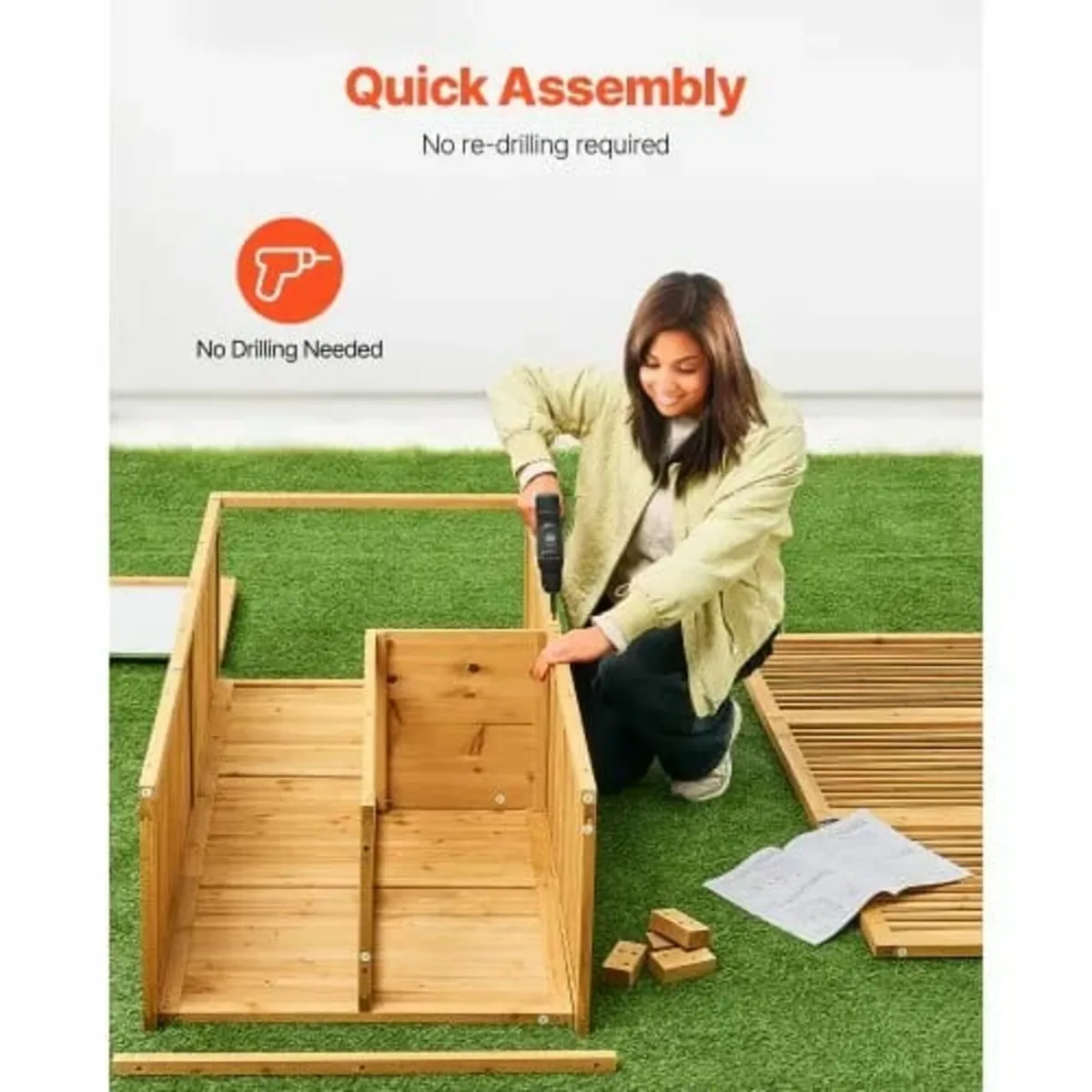 Outdoor Storage Shed, Large Wooden Outside Storage - Image 3