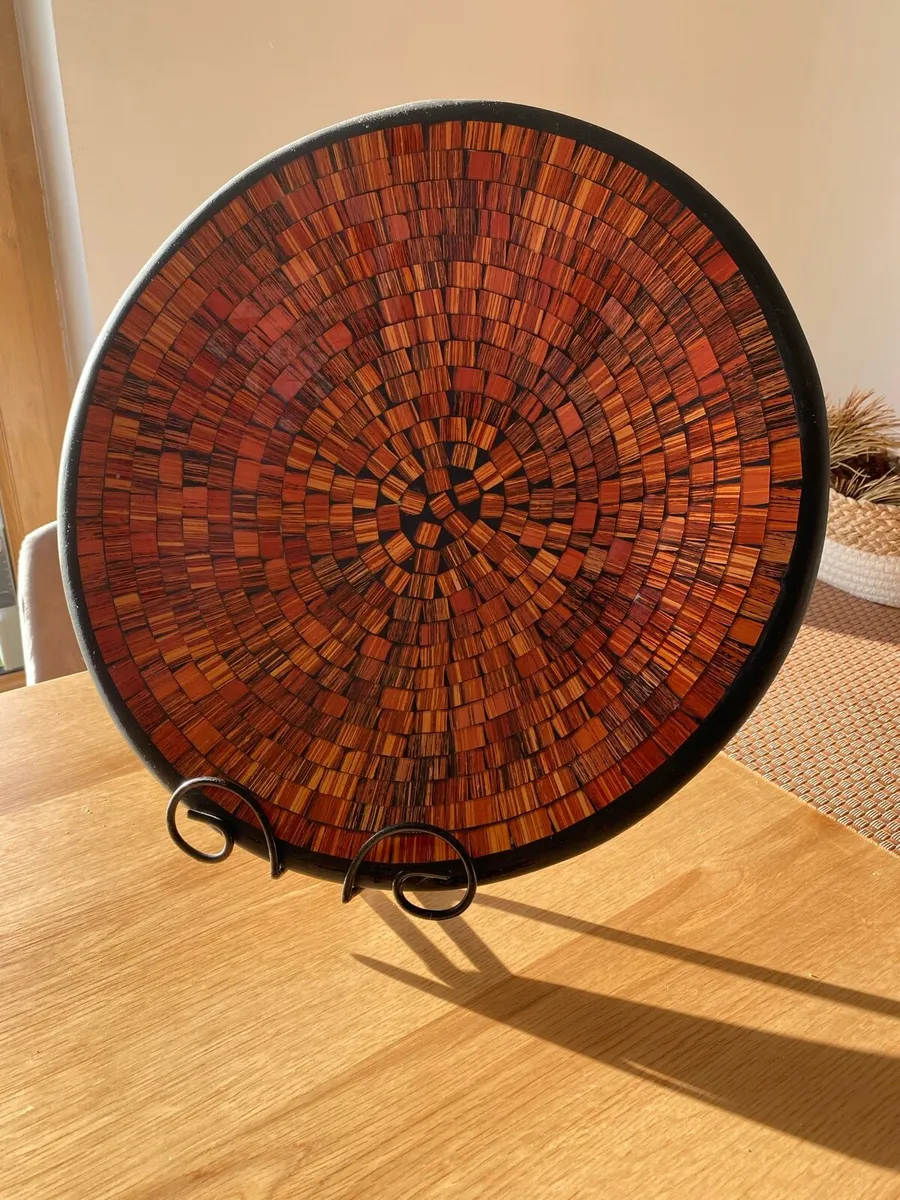 Decorative tray with mosaic - Image 1