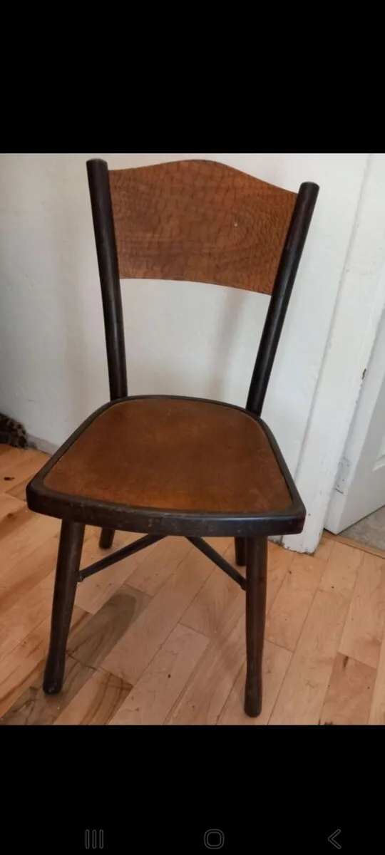 fischel bentwood bistro crocodile design chair - Image 1