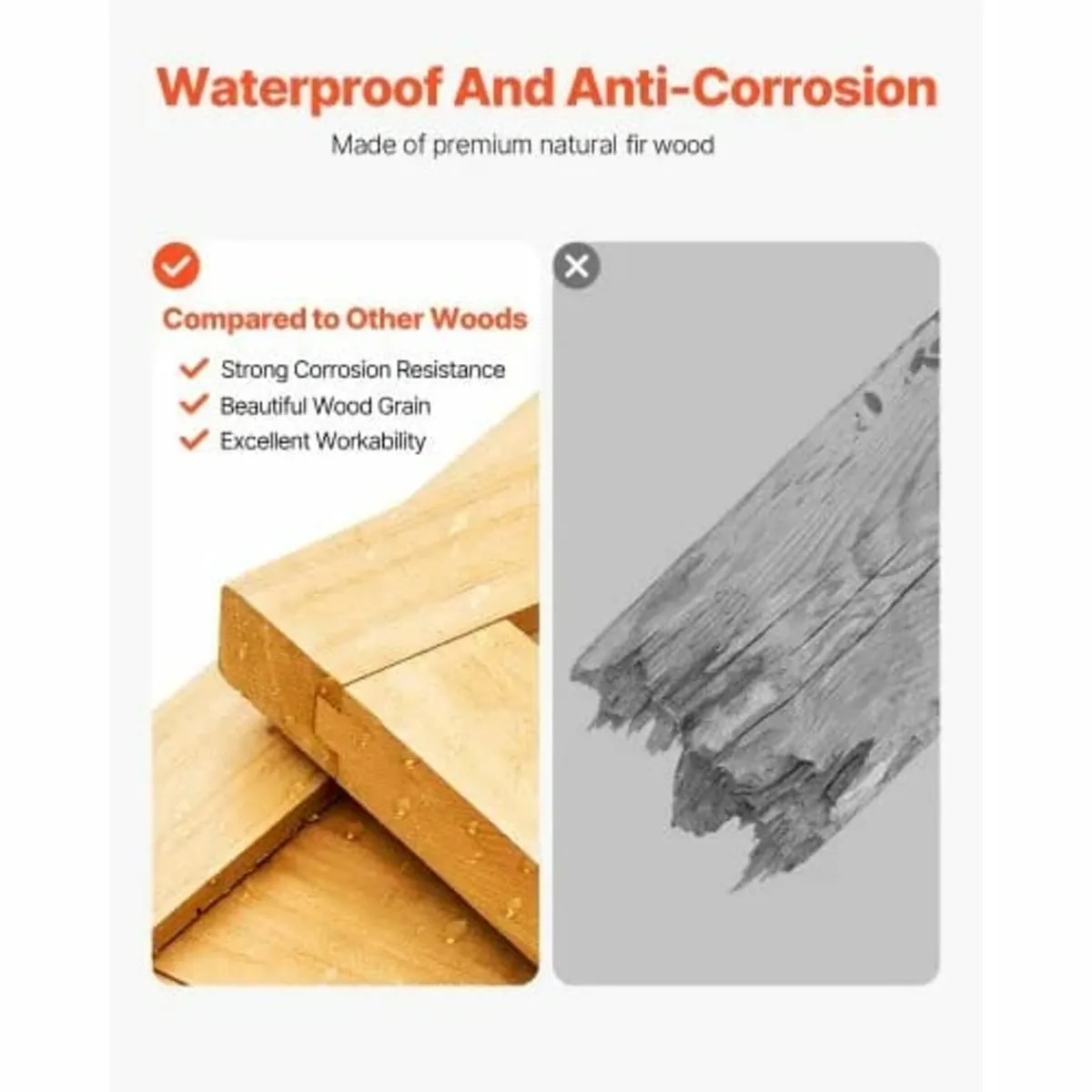 Outdoor Storage Shed, Large Wooden Outside Storage - Image 2