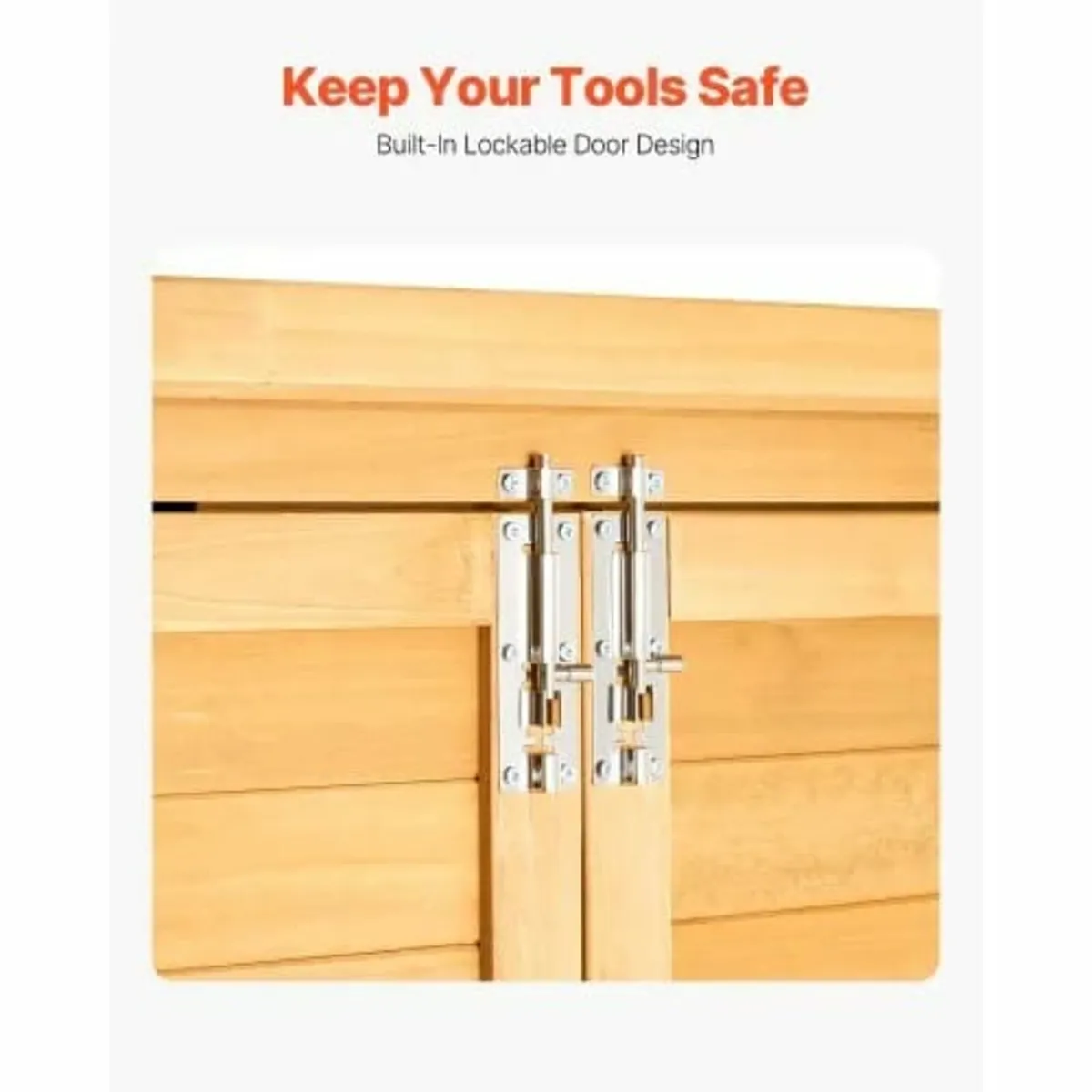 Outdoor Storage Shed, Large Wooden Outside Storage - Image 4