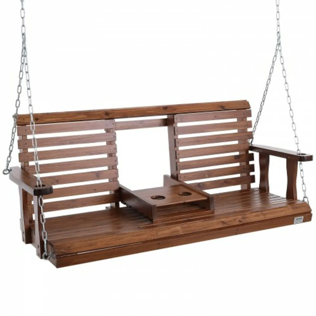 Wooden Porch Swing 5 ft, Patio bench swing for Cou - Image 1