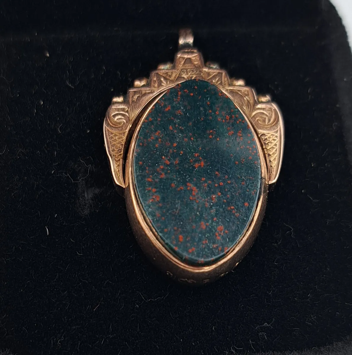 Vintage 9ct rose gold swivel fob - Image 3