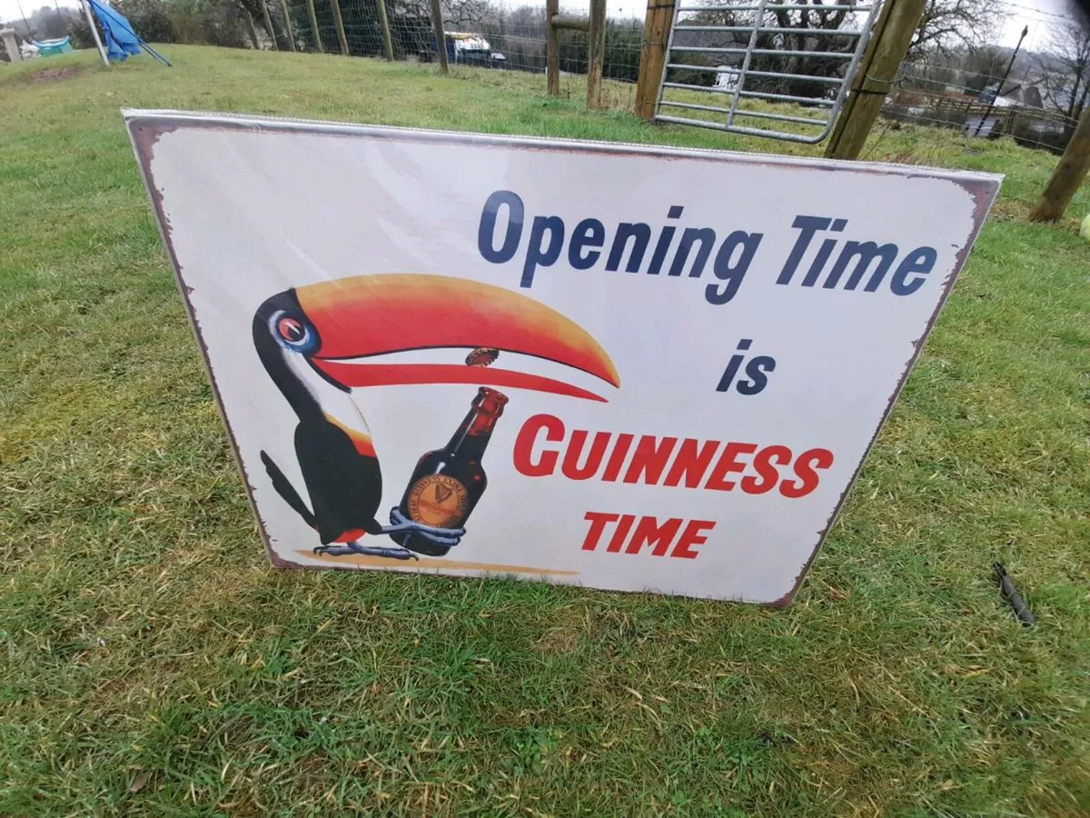 Guinness Large Metal Sign - Image 1
