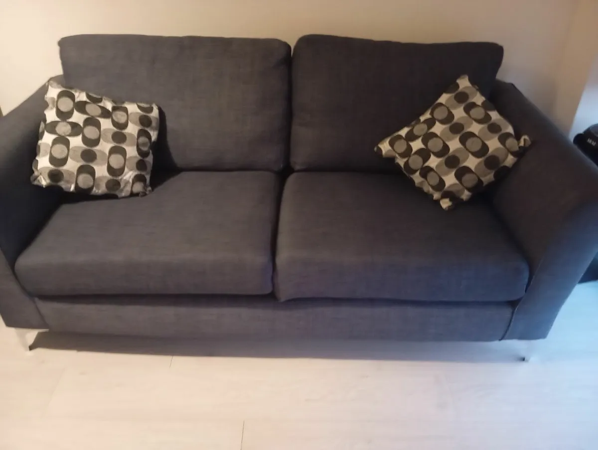 Two seater sofa and armchair - Image 1