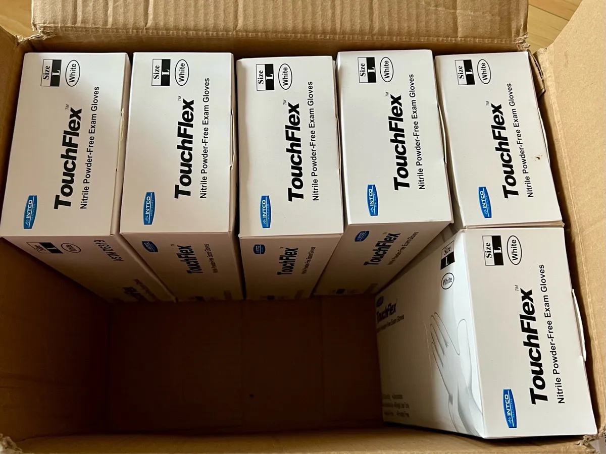 White Nitrile Gloves - Image 3