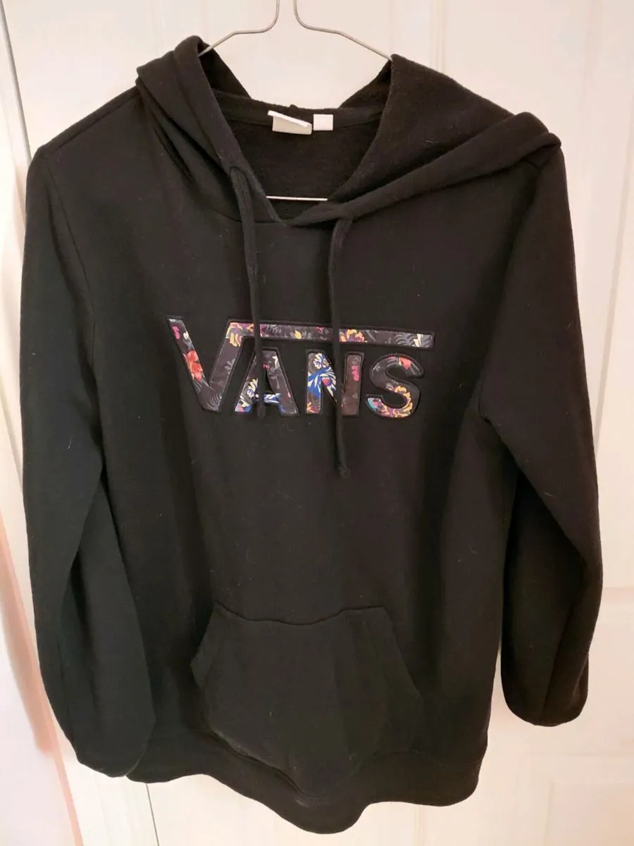 Womens black Vans hoody - Image 1