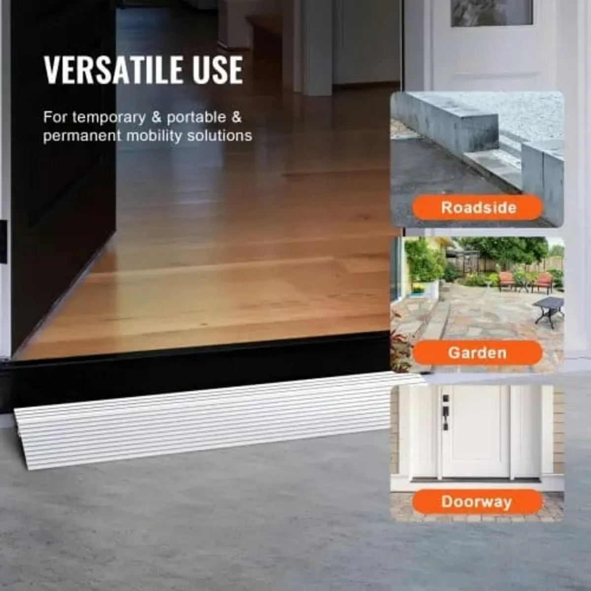 Door Threshold Ramp, 2.5 cm Rise, 363 kg Load Capa - Image 4