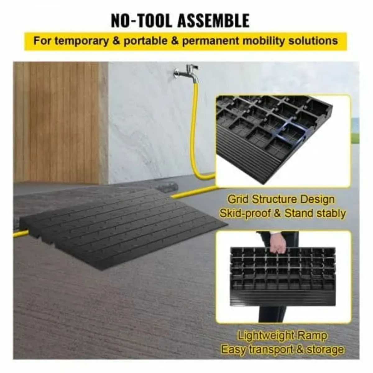 Rubber Threshold Ramp, 3" Rise Threshold Ramp Door - Image 4