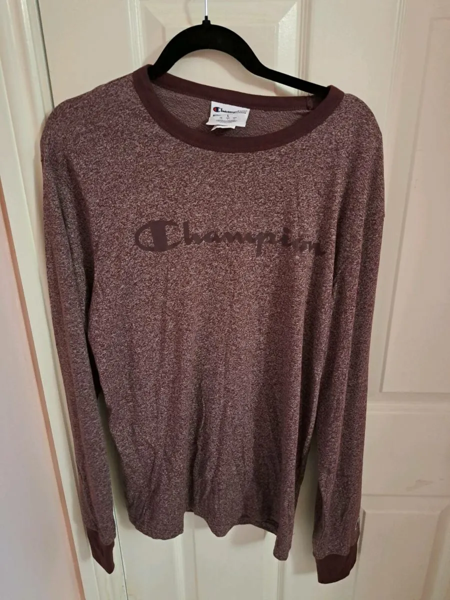 Mens champion long sleeve top - Image 1