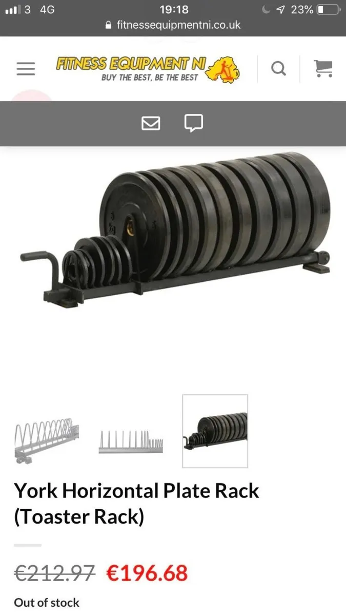 York Bumper Plate Rack - Image 2