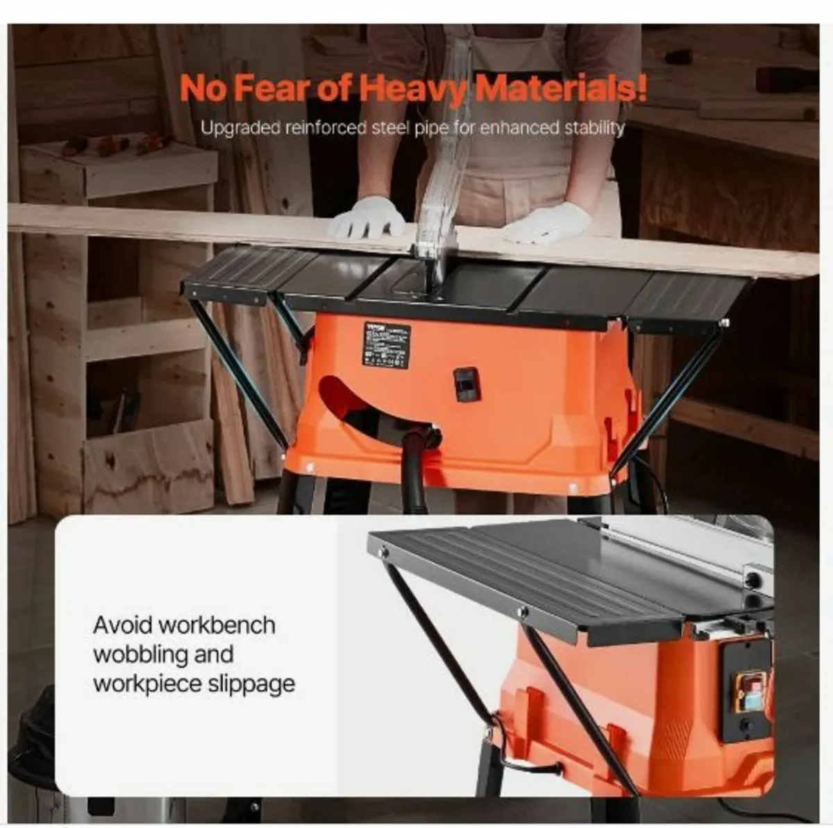 Table Saw with Stand, 254 mm, 1800W - Image 4