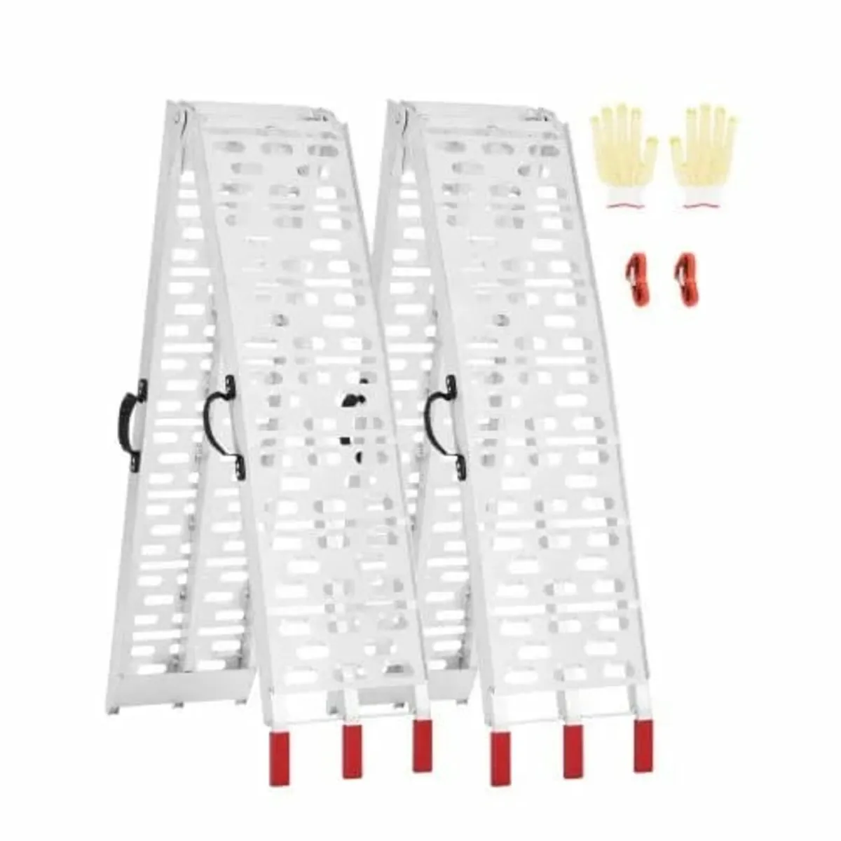 Aluminum Ramps, 1500 lbs, 2Pcs Heavy-duty Ramps wi - Image 1