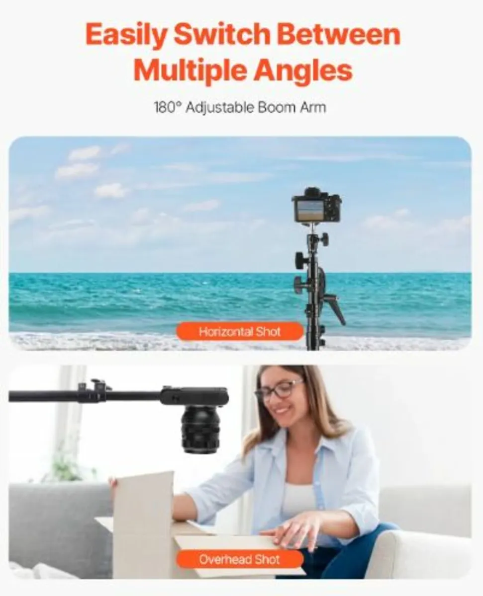 Air Cushioned Aluminum Light Stand, Max Height - Image 3