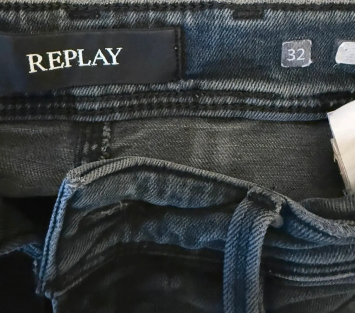 Replay Mens Black Jeans - Image 2