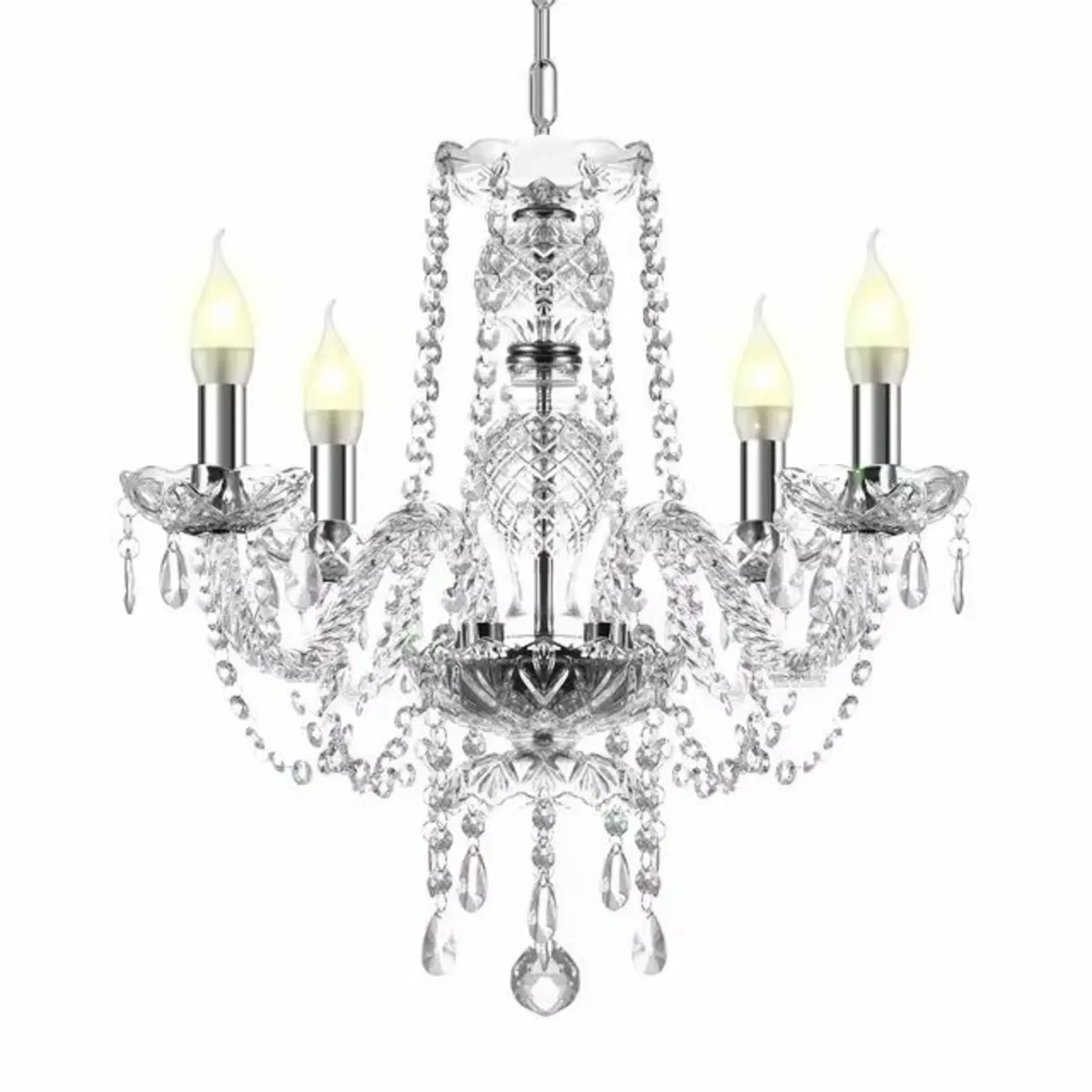 Chandelier 4-Light Luxury K9 Crystal Fixture - Image 1