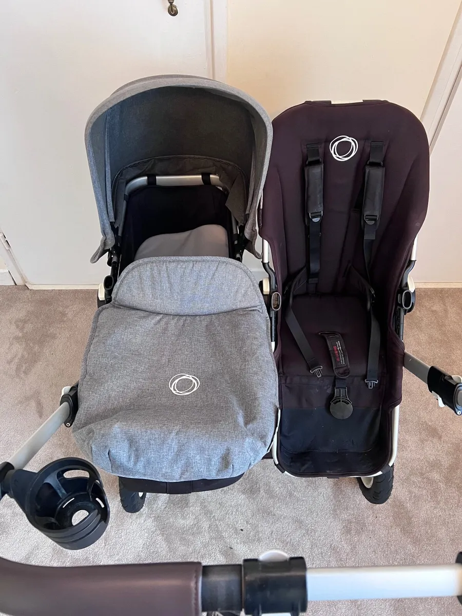 Bugaboo Donkey Twin Pram/Stroller + Extras - Image 1