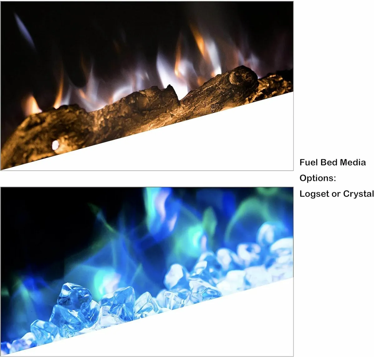 Electric Fireplace Touch Screen Glass Colorful - Image 4