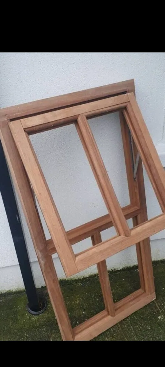 solid  teak window frame - Image 1