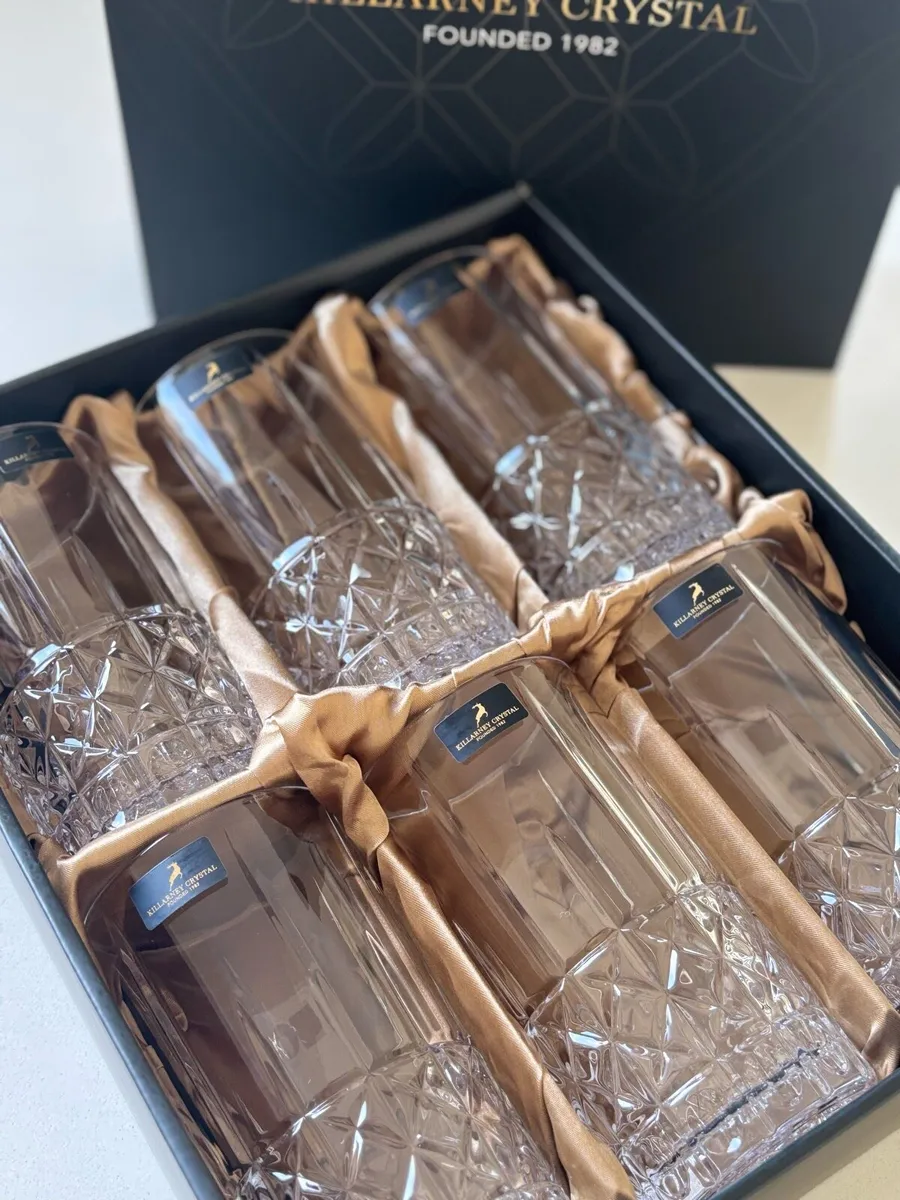 Brand New Killarney Crystal Glasses - Image 2