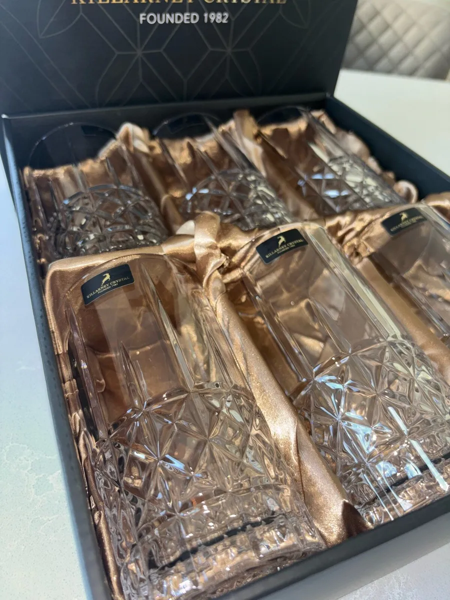 Brand New Killarney Crystal Glasses - Image 3