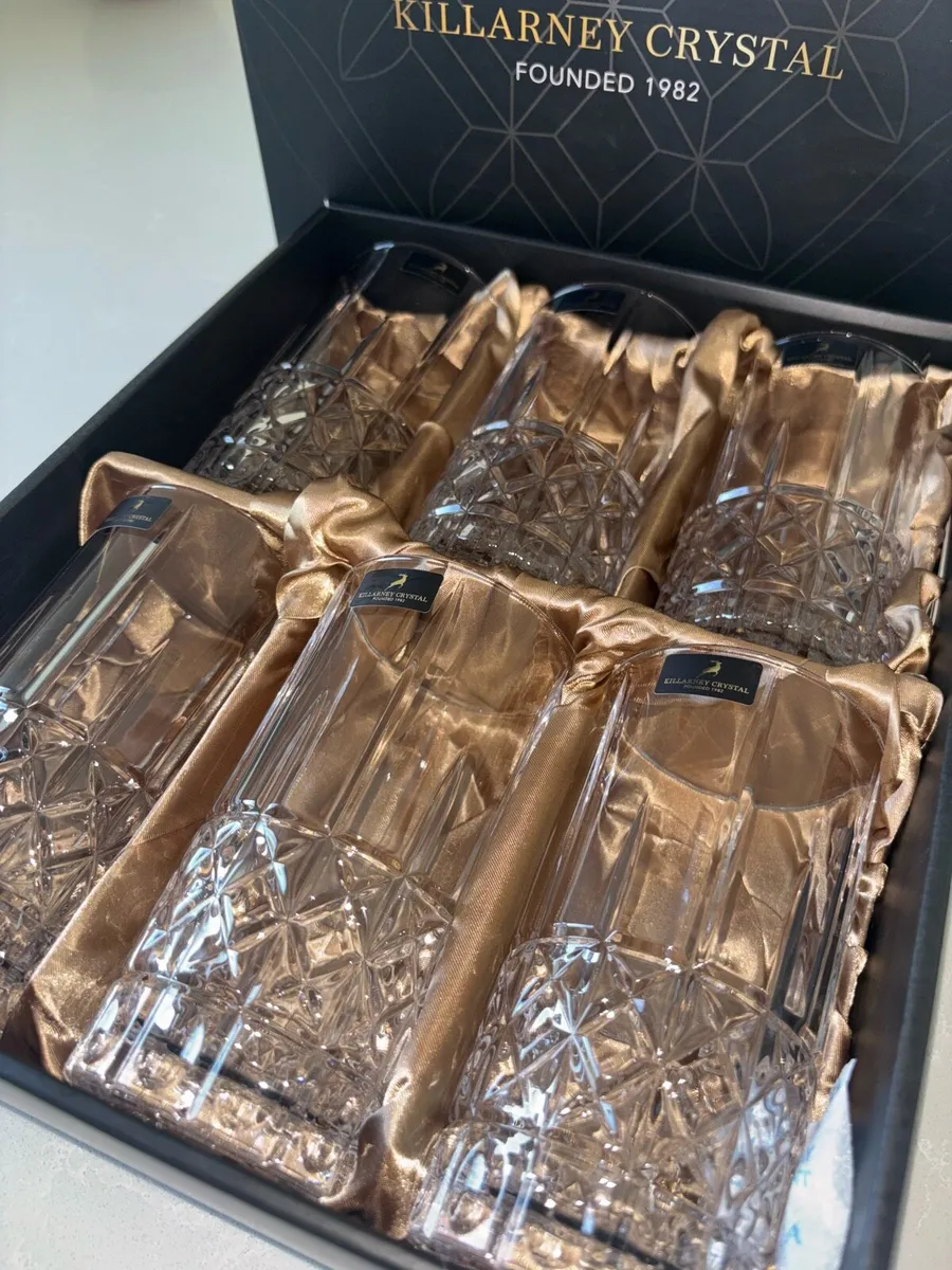 Brand New Killarney Crystal Glasses - Image 4