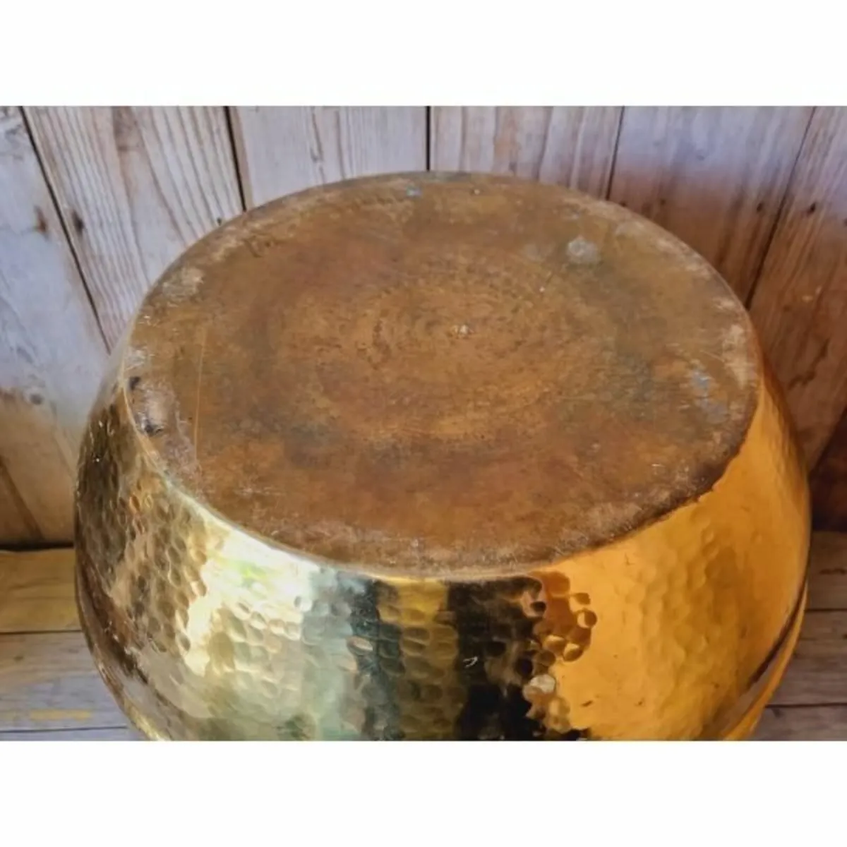 Large Brass Planter Bucket KAS809 - Image 3