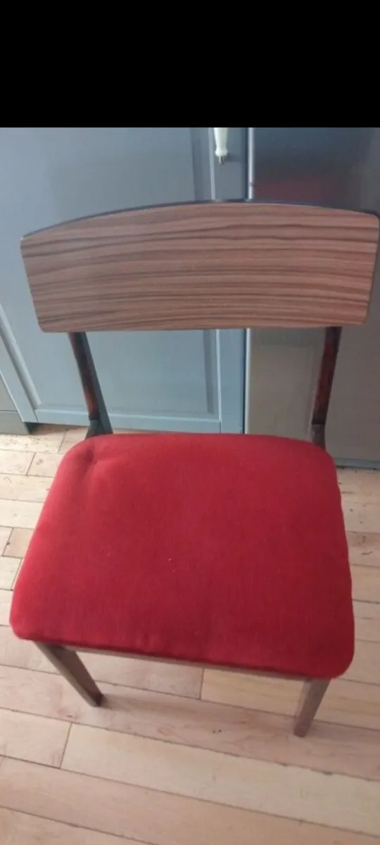 mid century teak dining chairs x4 - Image 3