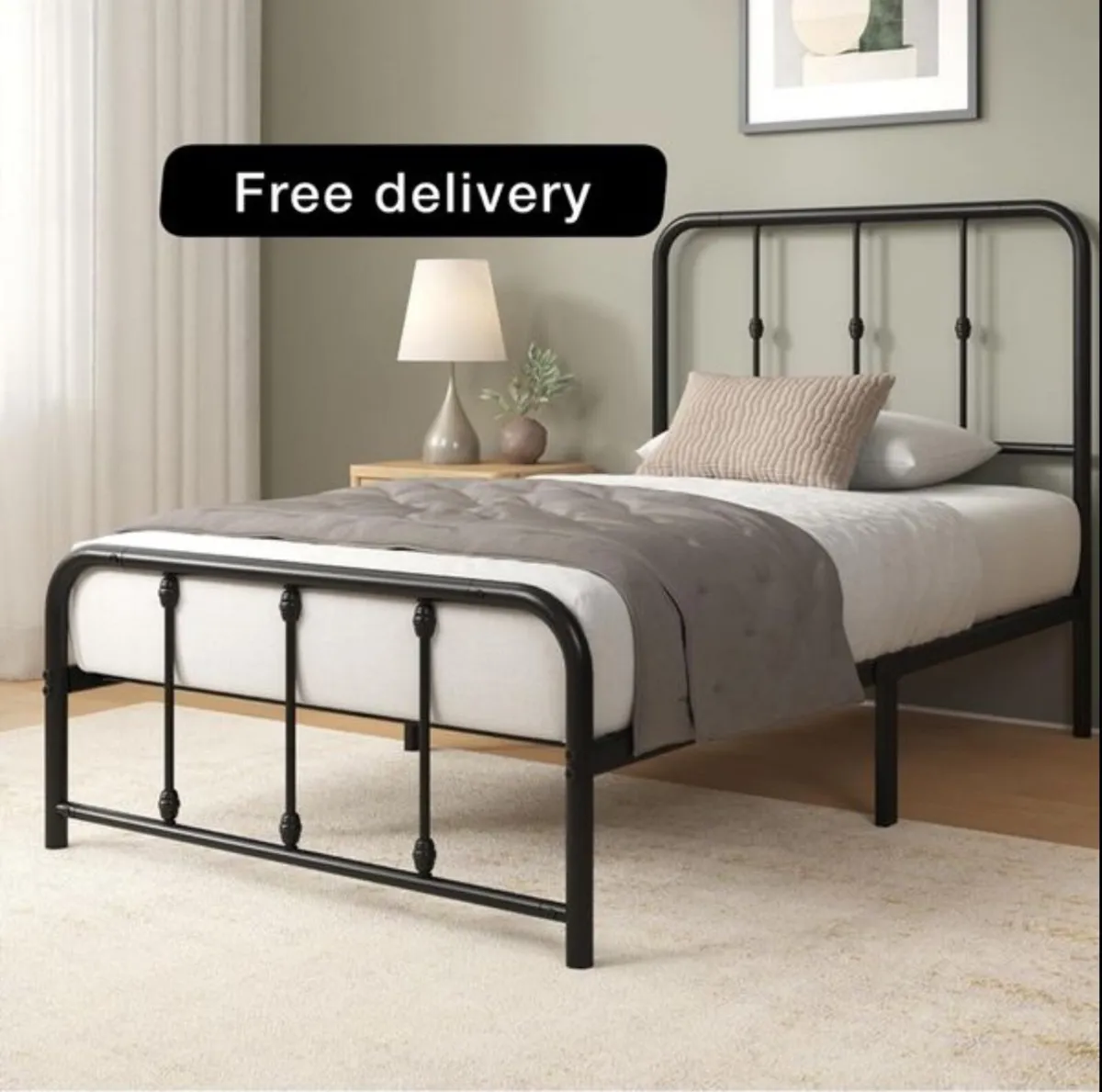 Single Bed Frame  Bed 90x190 cm