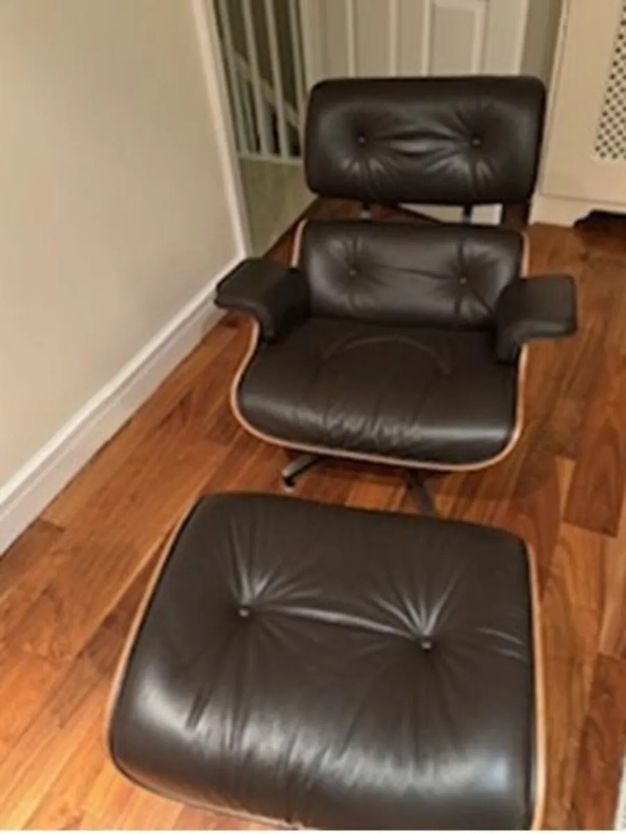 Eames Inspired Lounge Chair & Ottoman - Image 1