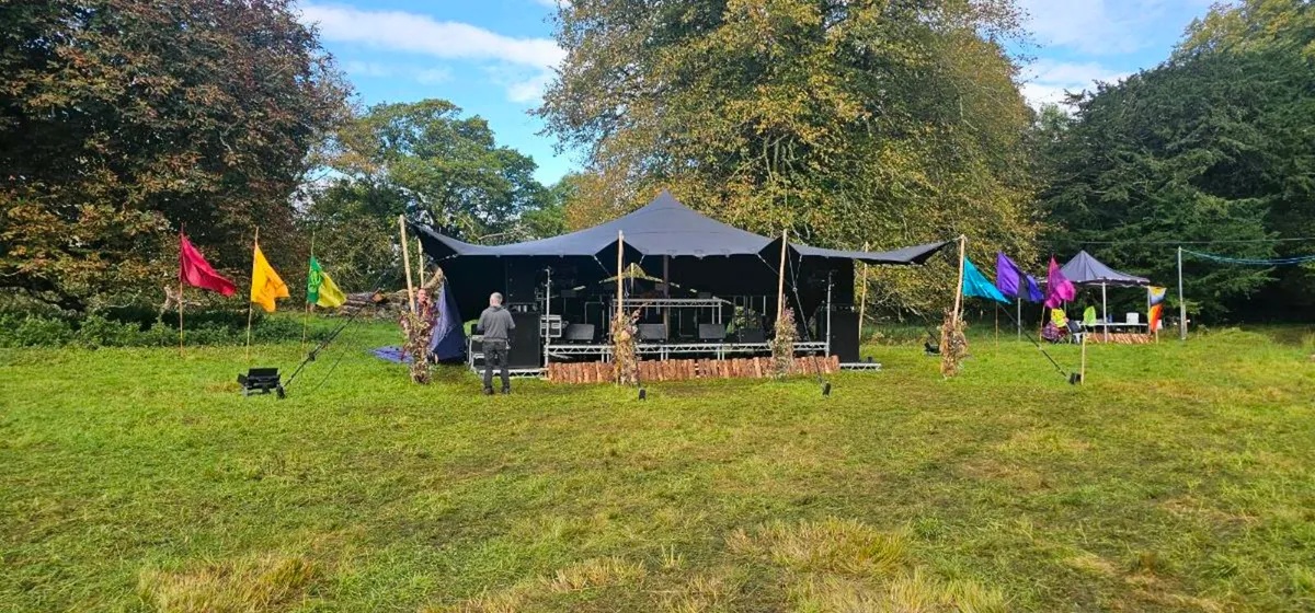 Black Stretch Tent For Sale - Image 1