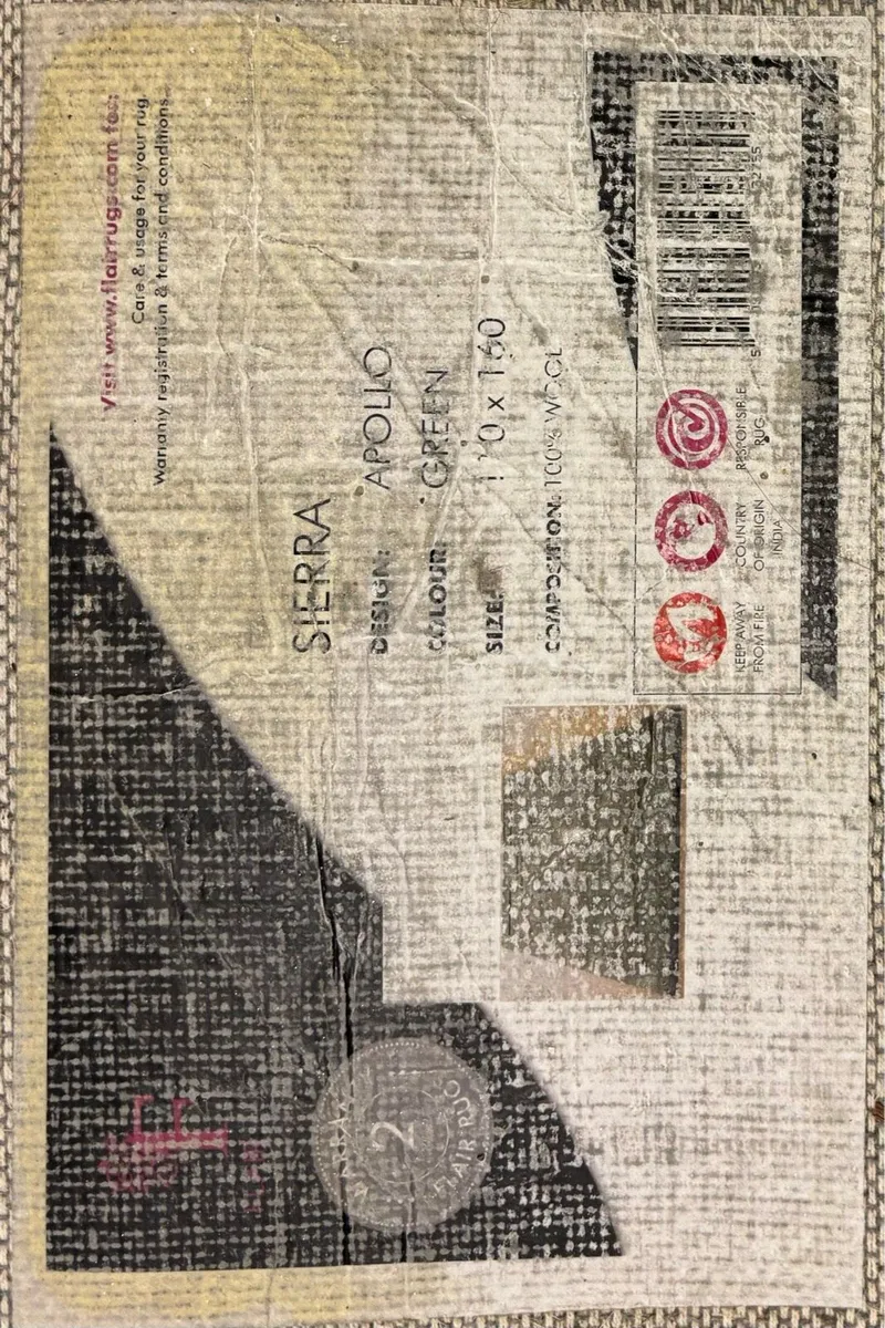 Green wooden rug - Image 2