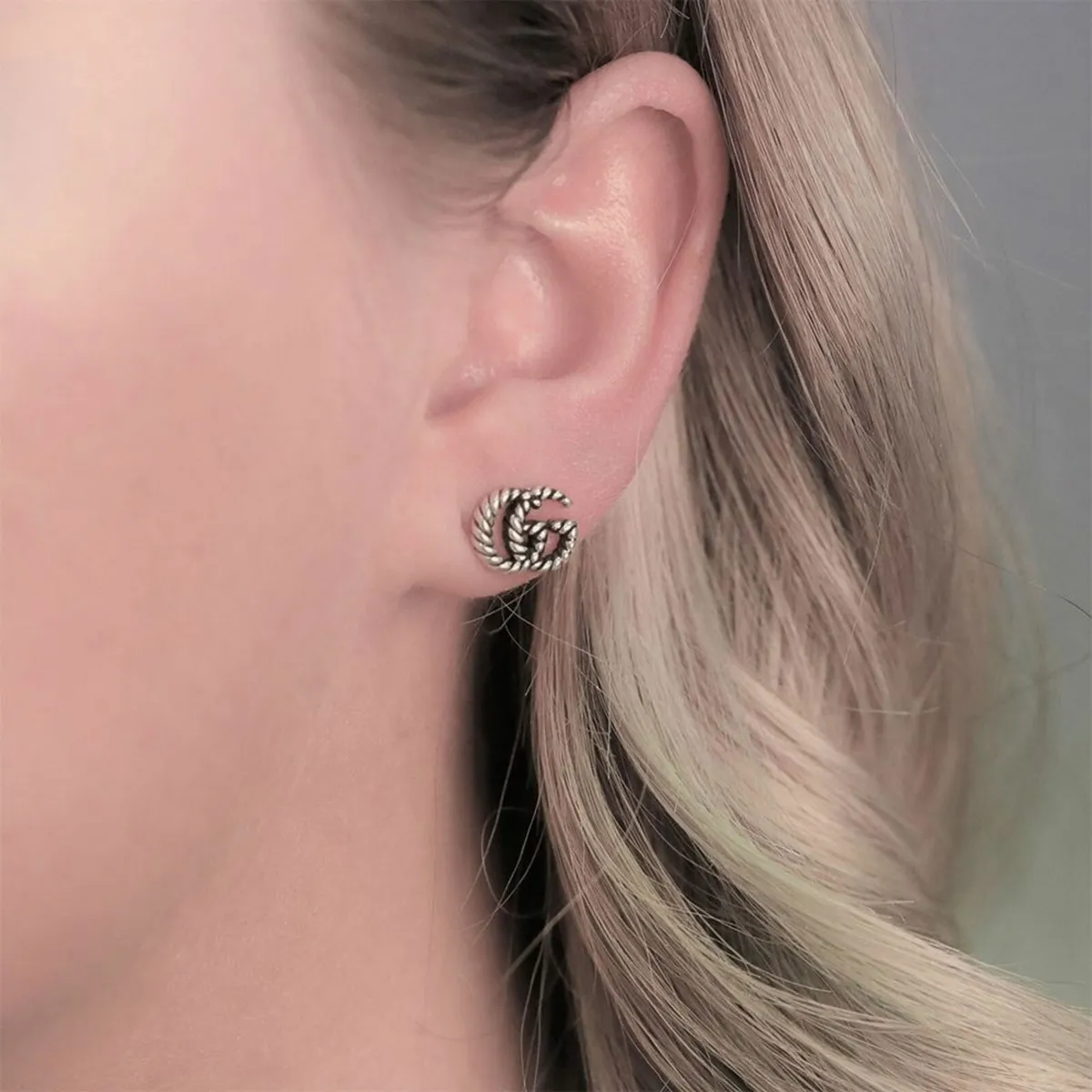 Gucci Marmont Twisted Rope Double GG Earrings - Image 3