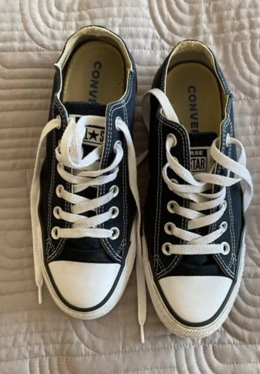 Converse Trainers - Black - Size UK6 - Image 1