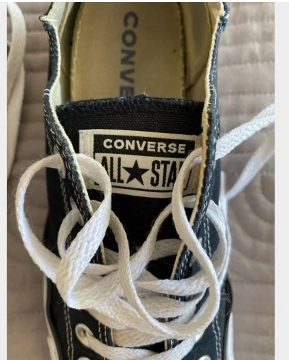 Converse Trainers - Black - Size UK6 - Image 3