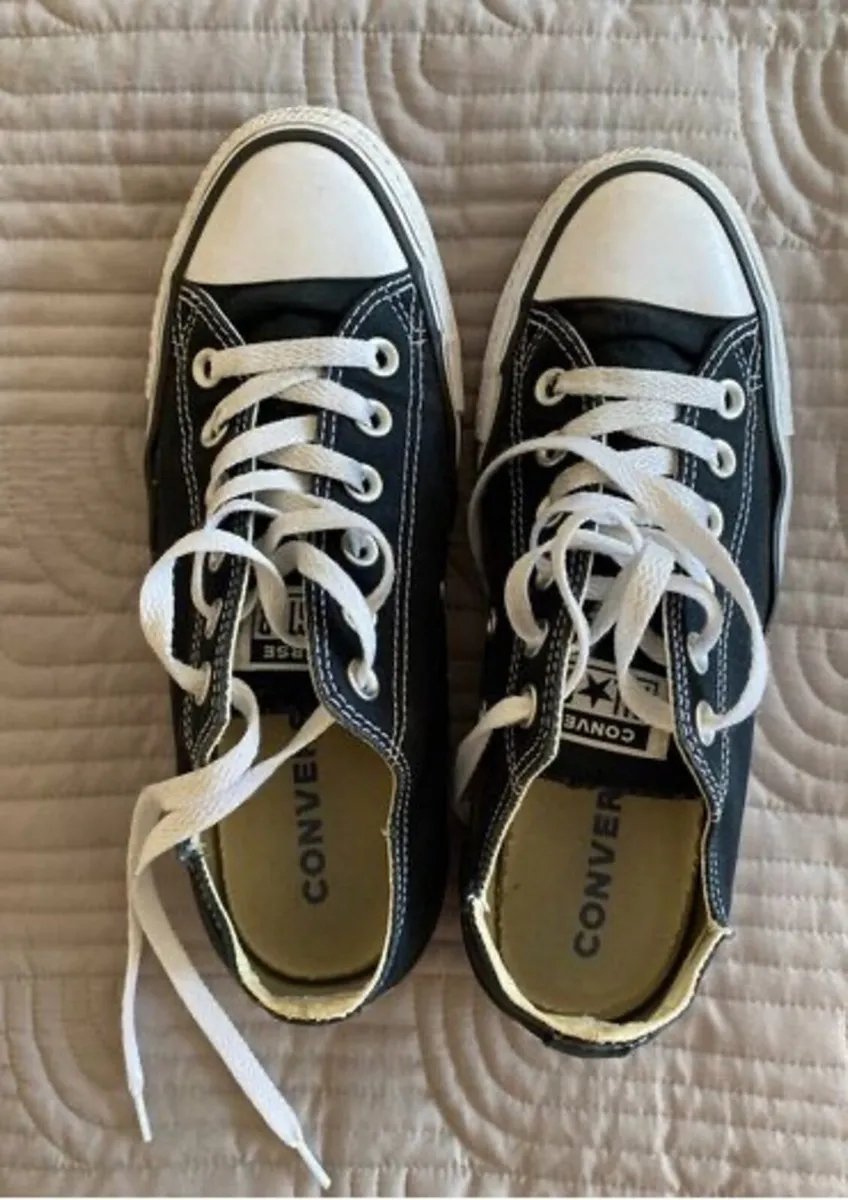 Converse Trainers - Black - Size UK6 - Image 4