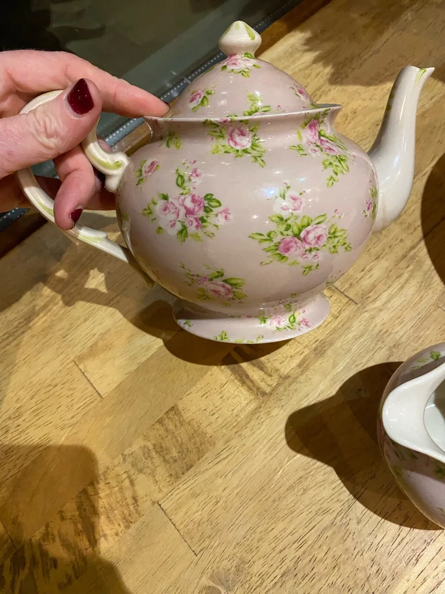 Teapot, Cake Stand and Milk jug - Image 1