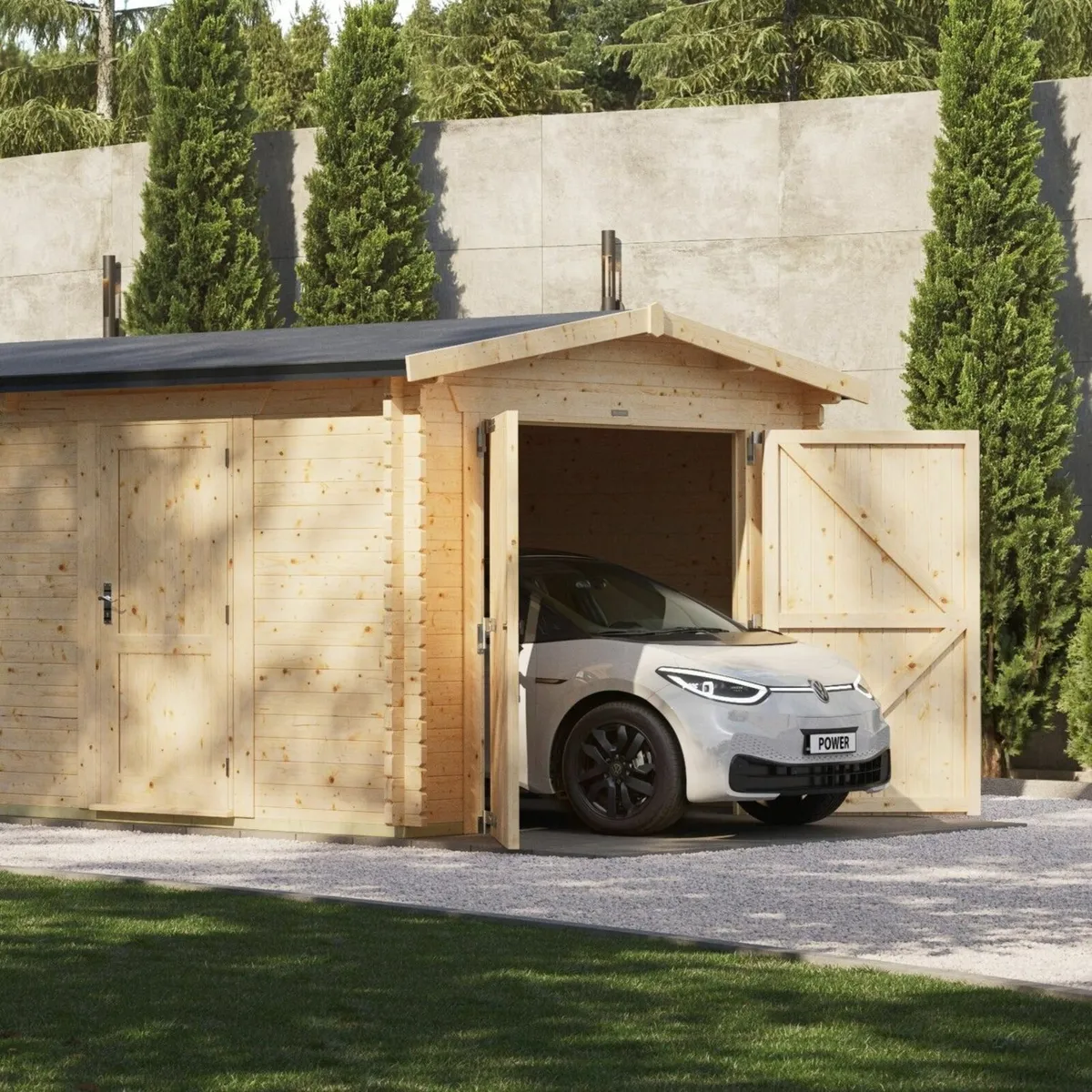 Coola Apex 44mm  20x12  Log Cabin  Car Garage - Image 3