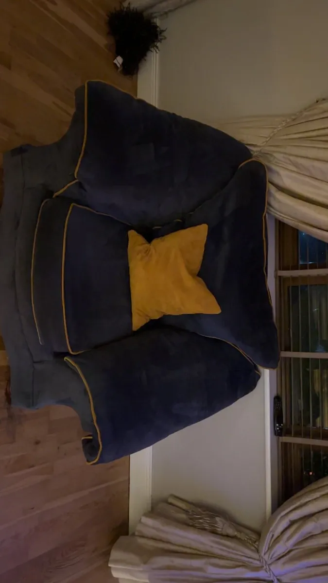 Navy Sofa 3 + 1 ***quick sale*** - Image 3