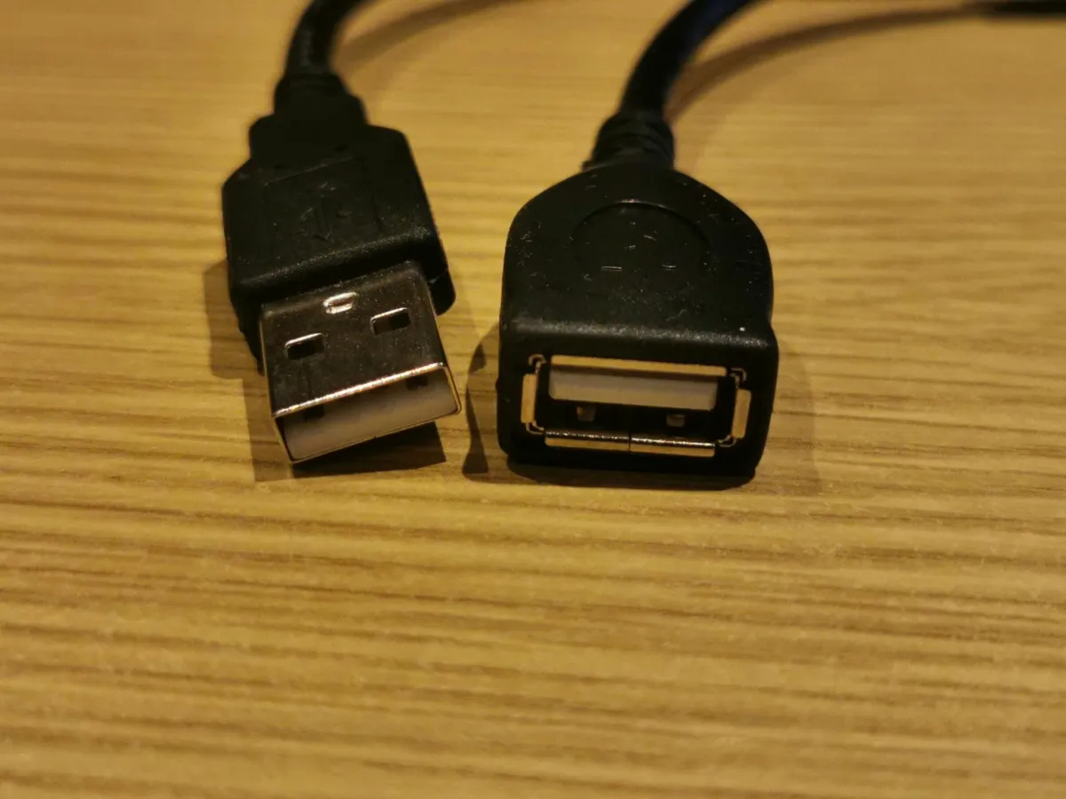 USB to Ethernet RJ45 Extension Cable Extender Adap - Image 1